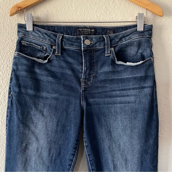 Lucky Brand Low Rise Skinny Lolita Jeans Women’s 8 (30x28) Blue Med Wash Stretch - Picture 3 of 14